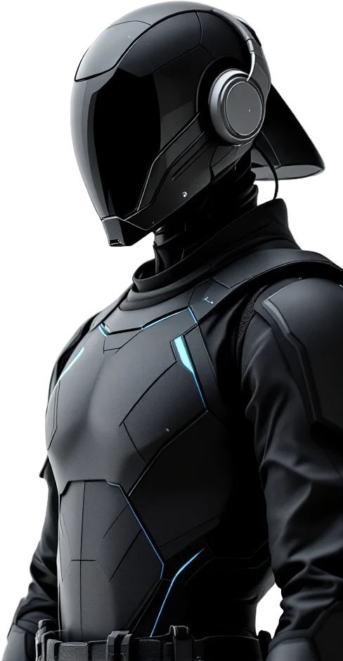 SamurAI Group mascot — the digital samurai
